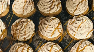 Tray of Caramel Cupcakes