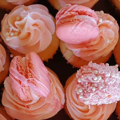 Pretty and Pink Mini-Cupcakes