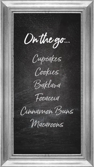 On the Go Items - Menu Board